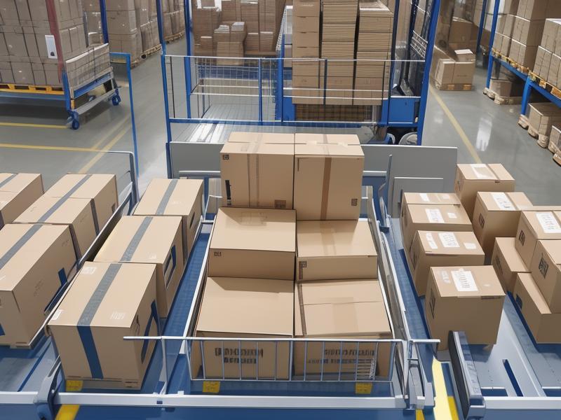 Picking and packing process at the e-commerce warehouse