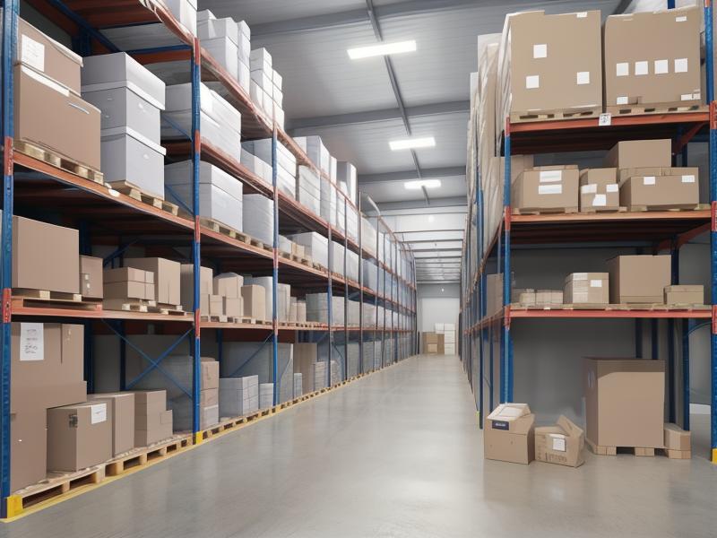 Products being stored in the e-commerce warehouse