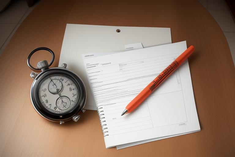 A Stopwatch and a Paperwork