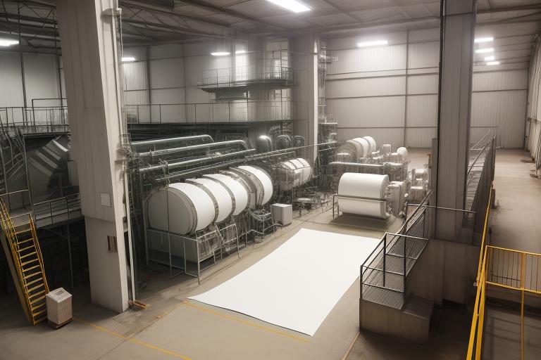 A closed paper manufacturing plant
