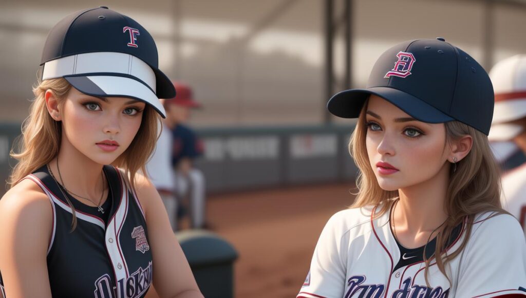 A_collection_of_trendy_female_baseball_