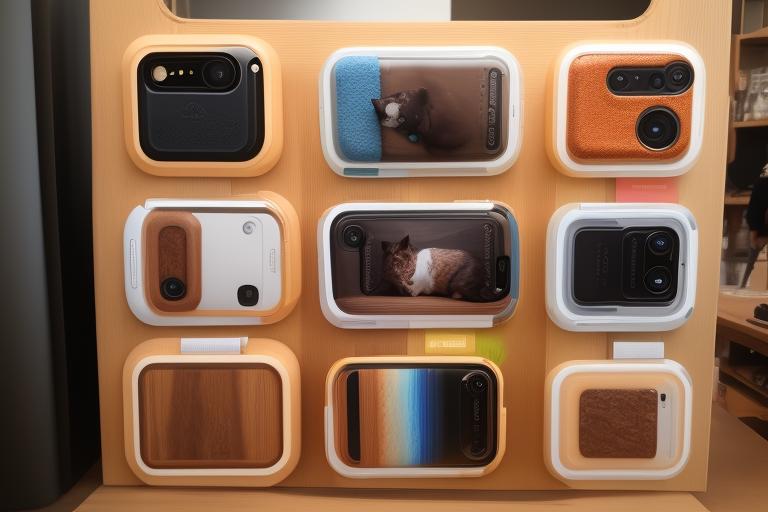 A display of diverse DIY phone cases representing various personal style preferences.