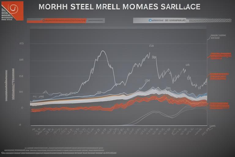 A graph displaying the impact on the global steel market