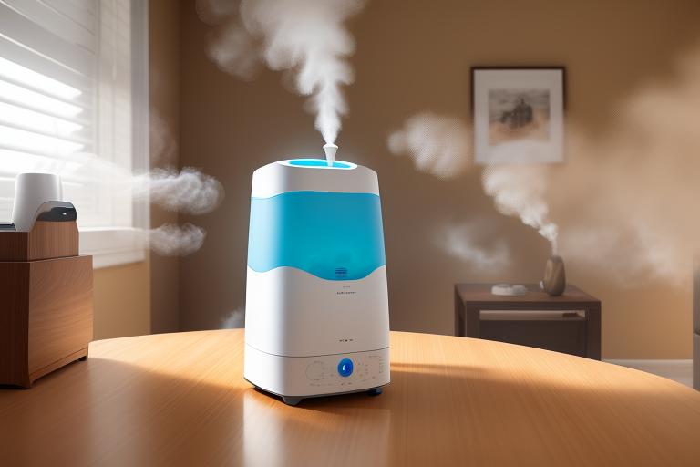A high-tech humidifier showcasing advanced features for 2023