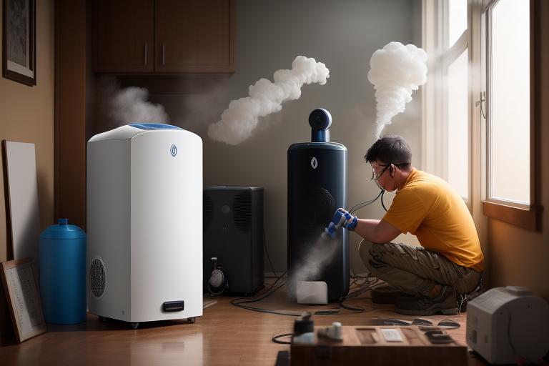A person performing maintenance on their humidifier to ensure its longevity