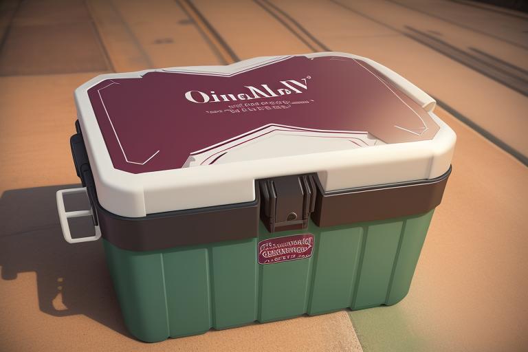 A personalized cooler box with custom artwork