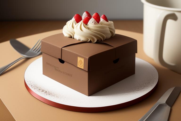 A robust Kraft box holding a heavy cake