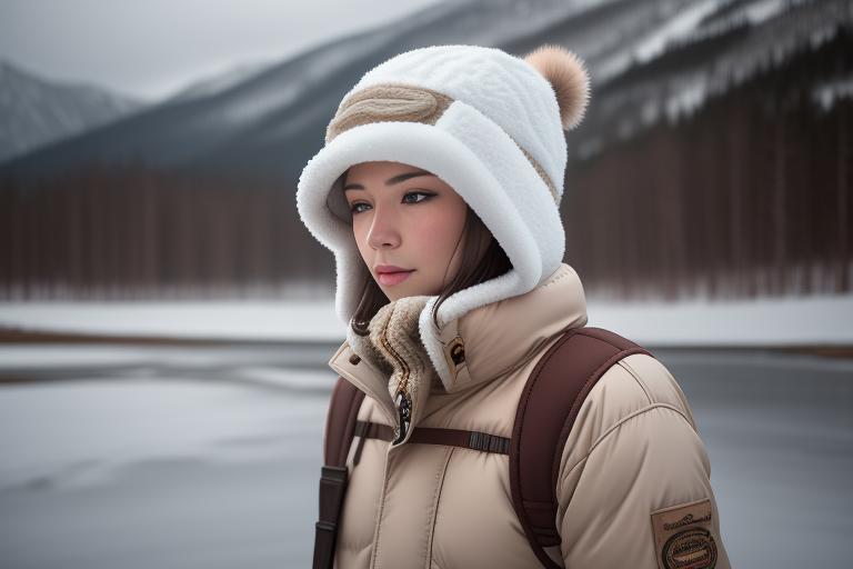 A warm trapper hat offering protection against the coldest weather conditions