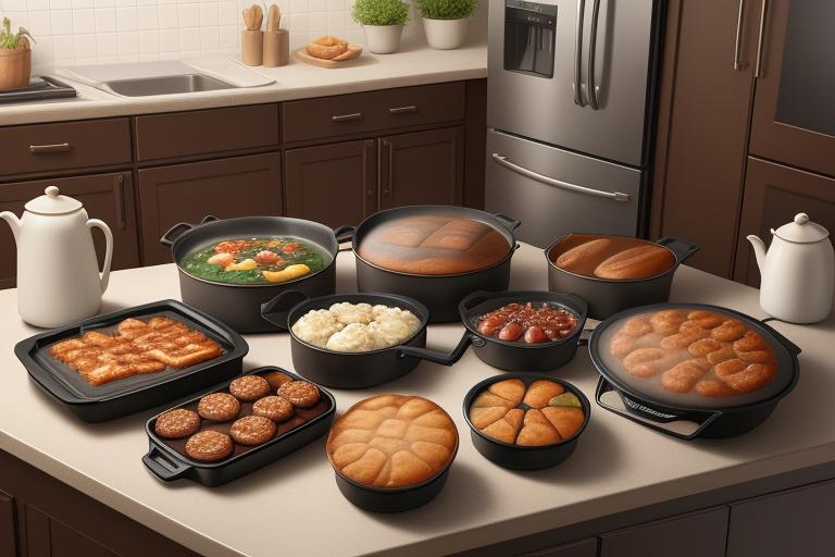 AmazonBasics 6-Piece Nonstick Bakeware Set arrangement