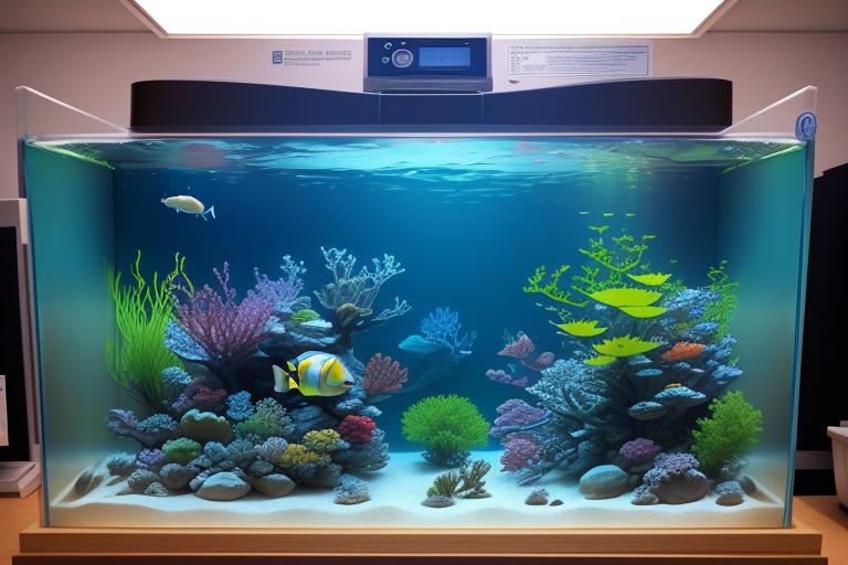An array of aquarium filters on display