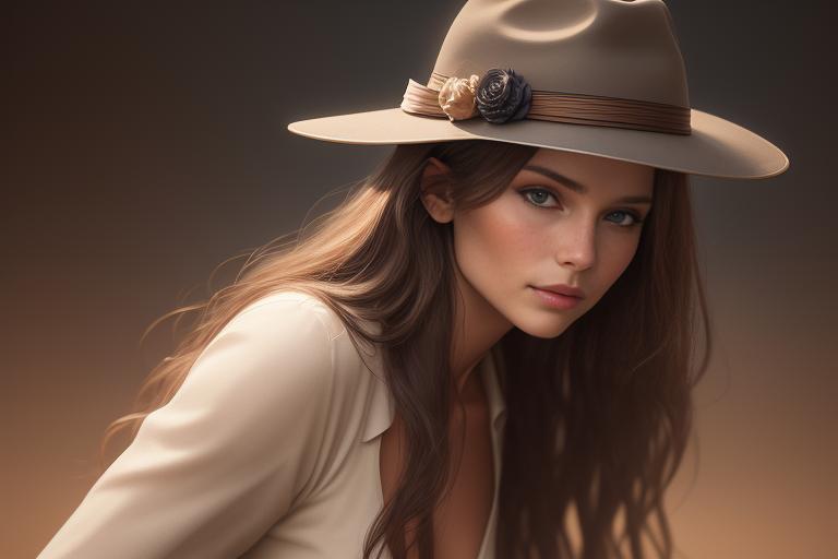 An elegant Fedora hat