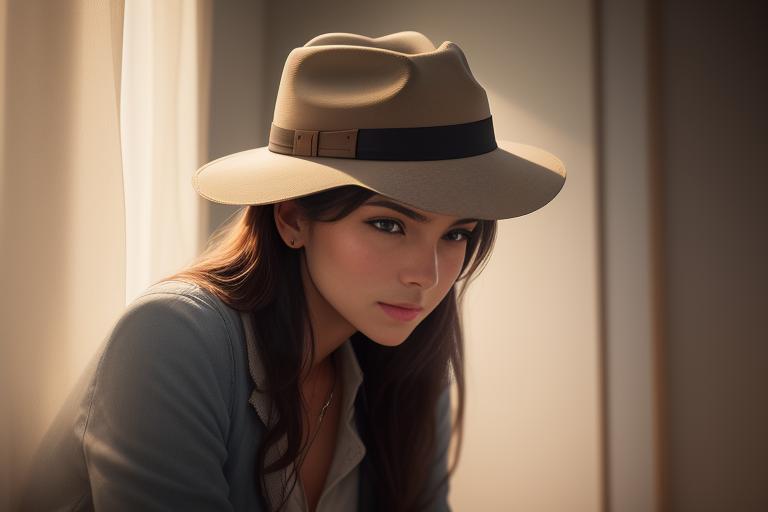 An image showcasing a person wearing a stylish Fedora hat.