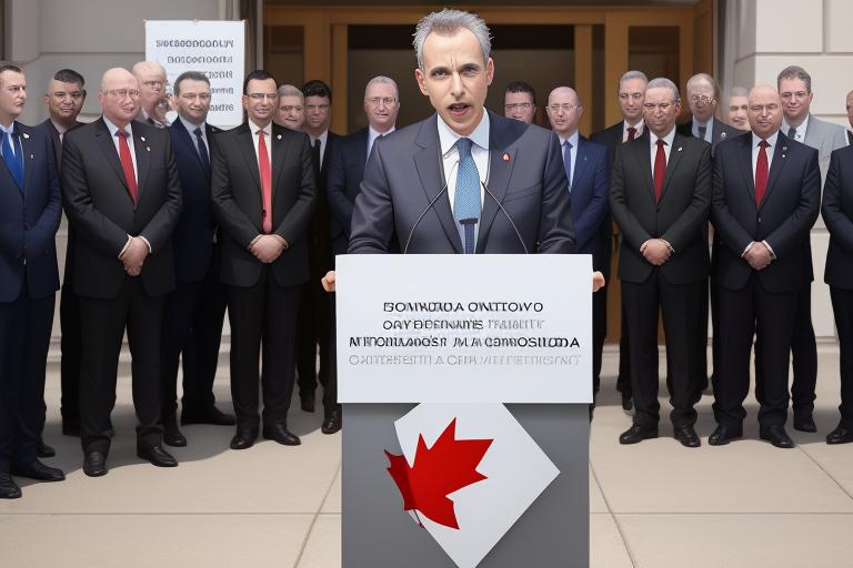 Canadian Prime Minister announcing the iZEV program