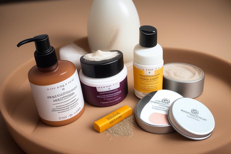 Clean beauty products made of natural