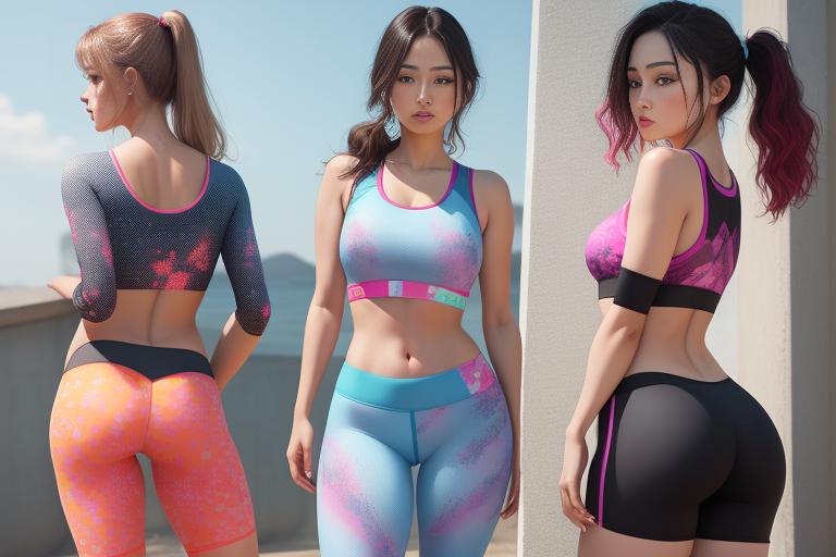 Colorful active wear with eye-catching prints