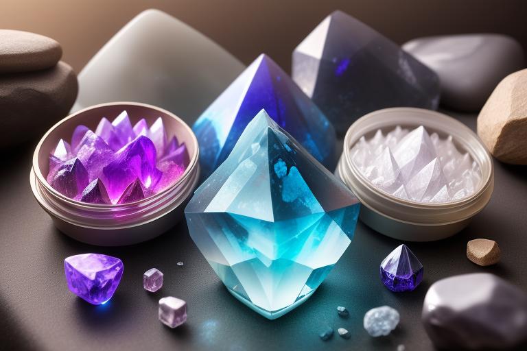 Crystal-infused beauty products harnessing the healing power of stones