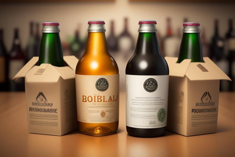 Examples of biodegradable packaging for alcoholic beverages