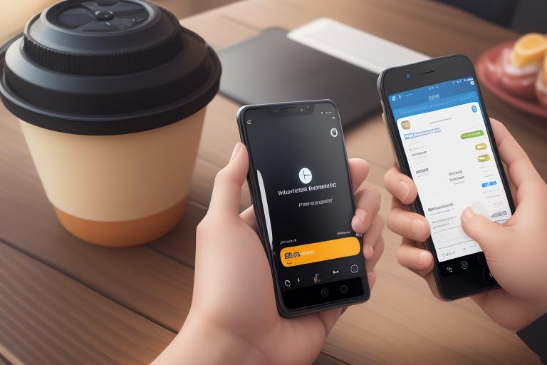 Fintech innovations like mobile wallet app on a smartphone