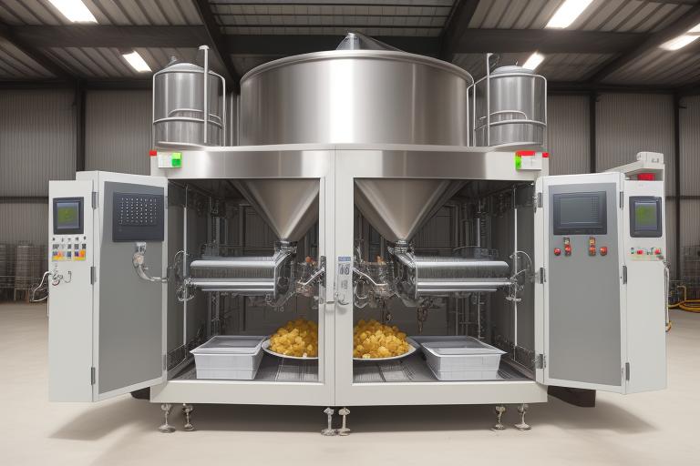 Food processing machinery equipped with IoT technology