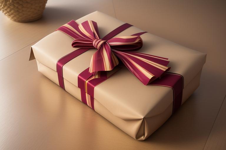 Gift wrapped with sustainable and eco-friendly materials