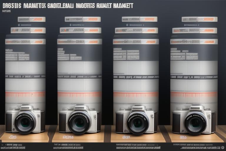 Graph showing the latest digital camera market trends