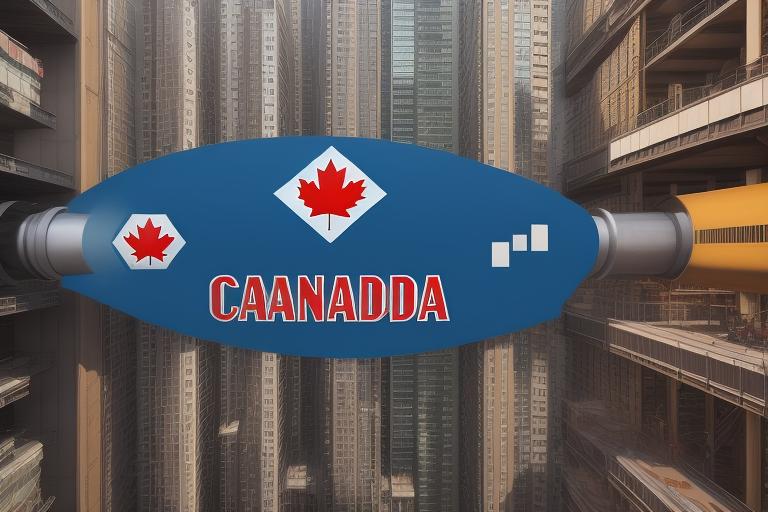 Icons representing the diverse sectors of the Canadian economy