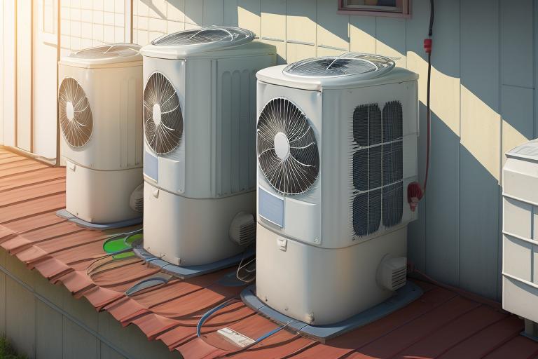Illustration depicting the reduction in electricity bills with solar air conditioning systems