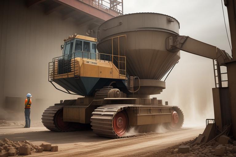 Image portraying a person calculating the maintenance and operating costs of crusher machines