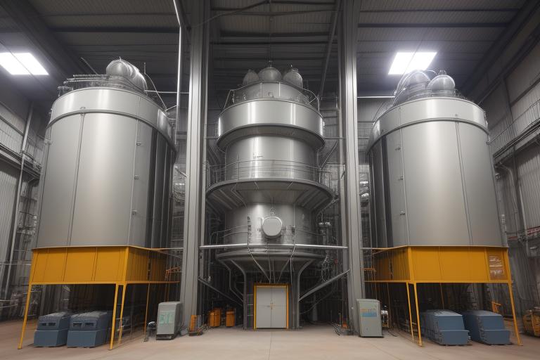 Large wafer modules installed in a power plant.