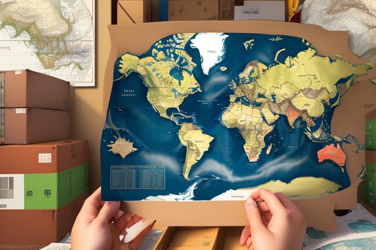 Map showcasing global freight market activity