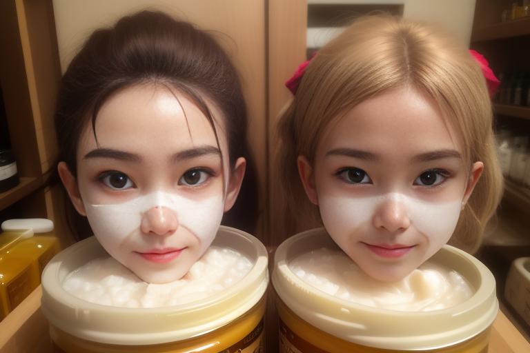 Picture of Honey & Coconut Oil Miracle Mask with both ingredients displayed