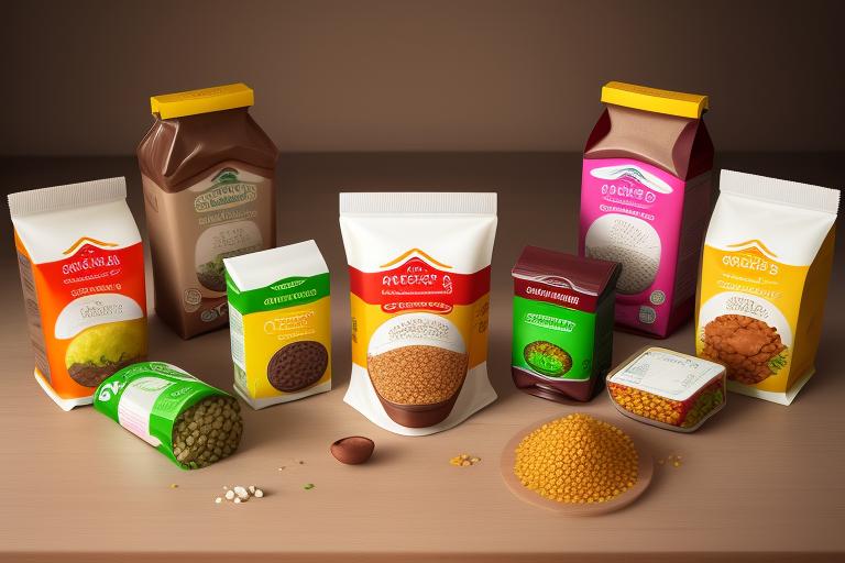 Picture showcasing various plant-based food products