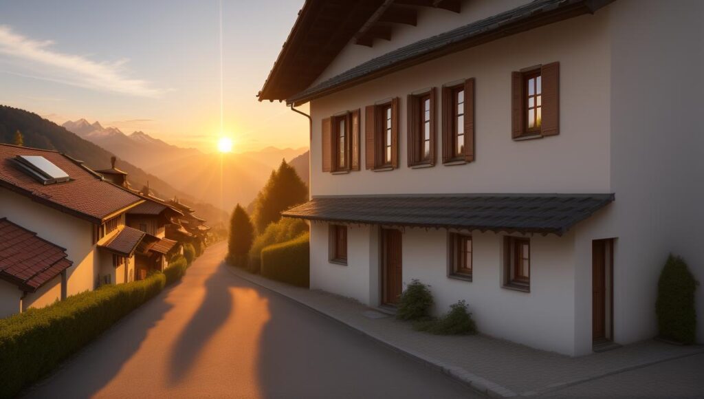 Switzerland_setting_sun_illuminating_th