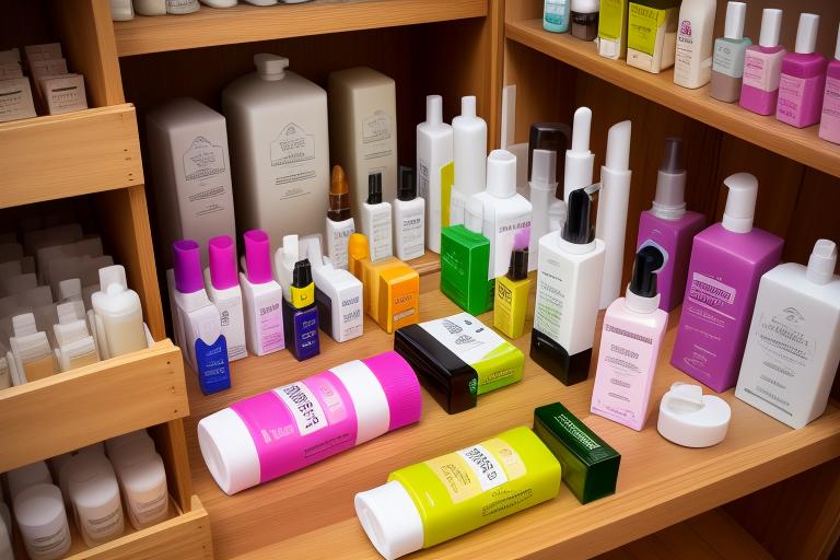 Various beauty products labeled as organic