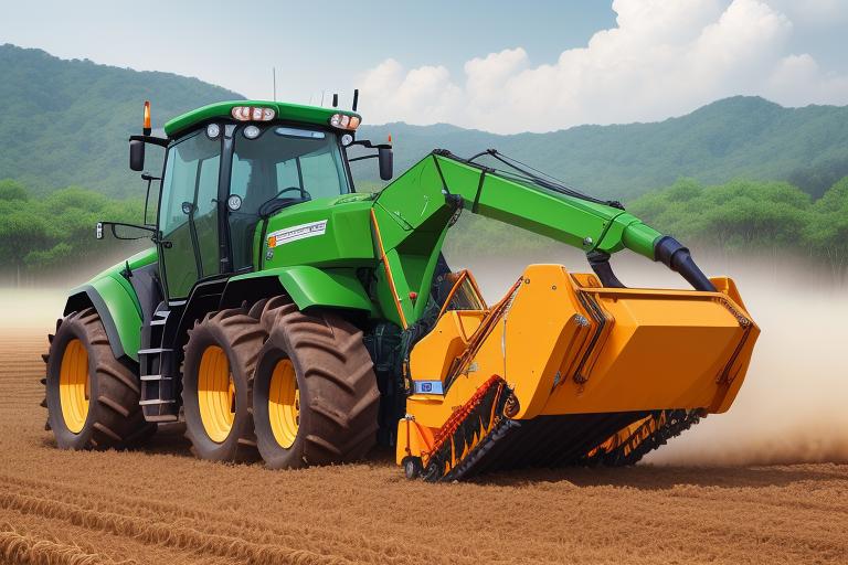 Various types of advanced agricultural machinery used in Southeast Asia.