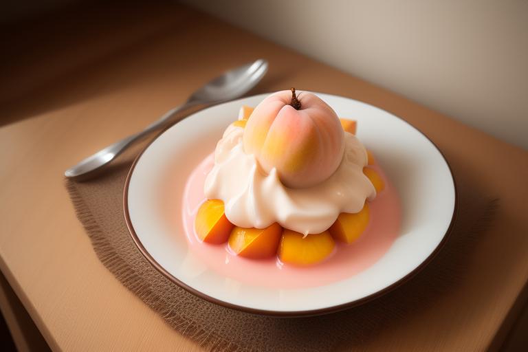  and creamy peach.